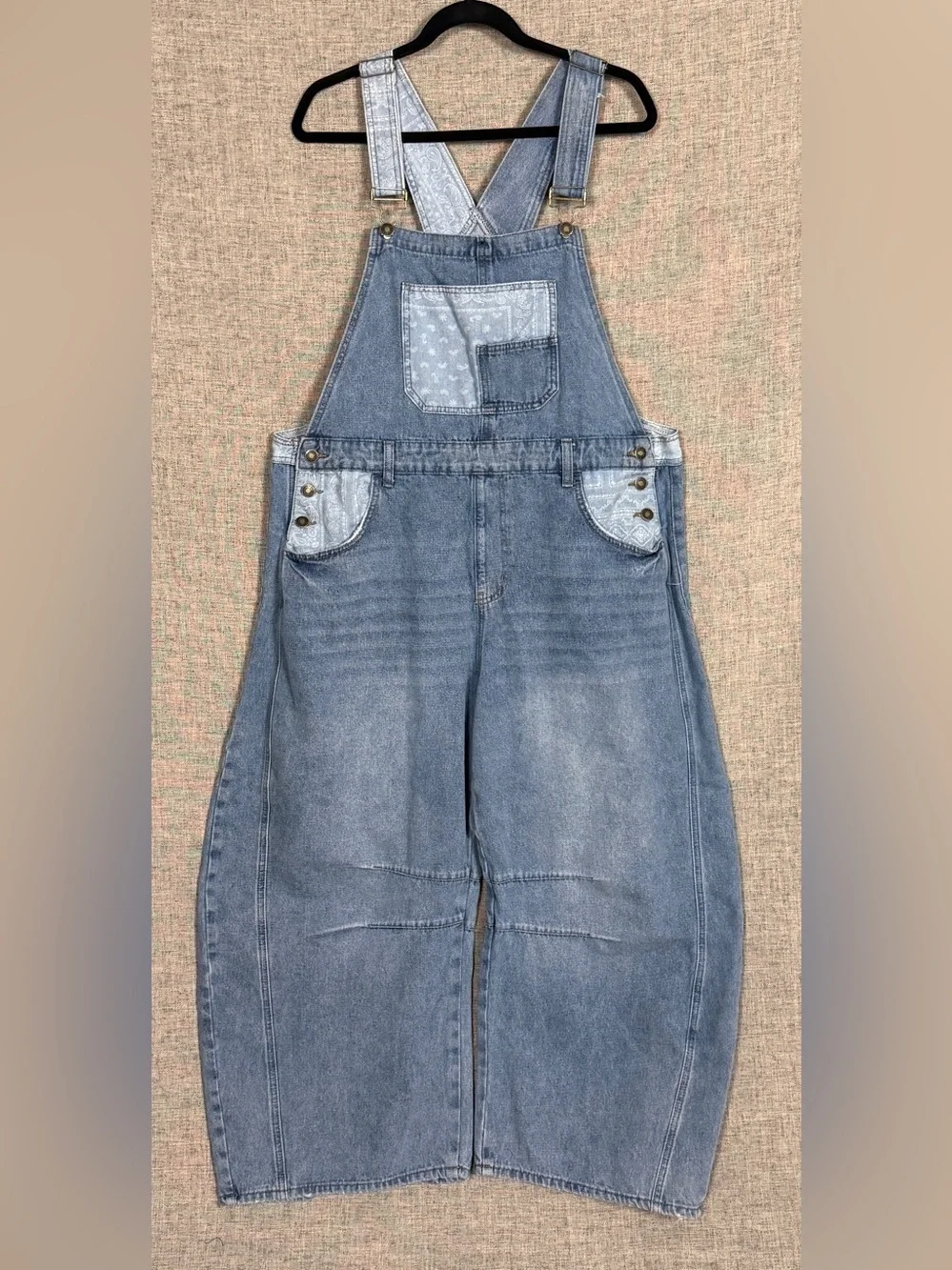 Boheyela Women's Light Blue Denim Overalls